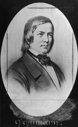 Robert Schumann (1810-56) graviert nach einem Foto
